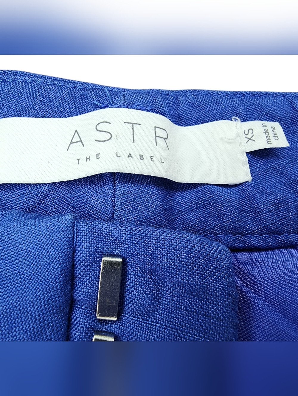 ASTR High-Waist Linen Blend Shorts, Women’s XS - Picture 3 of 5